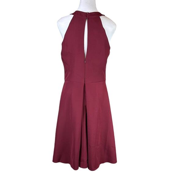 JJ's House A Line Scoop Neck Cocktail Dress Burgundy Size 10 NWT - Picture 4 of 9